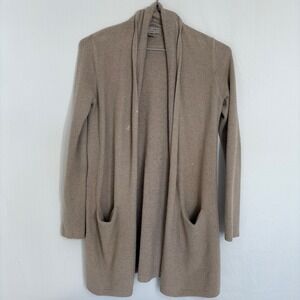Barefoot Dreams CozyChic Lite Beige Cardigan Duster Sweater Pockets‎ Size XS/S